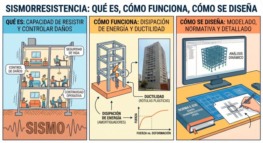 Sismorresistencia: Qu&eacute; es, C&oacute;mo Funciona y C&oacute;mo se Dise&ntilde;a en Edificaciones